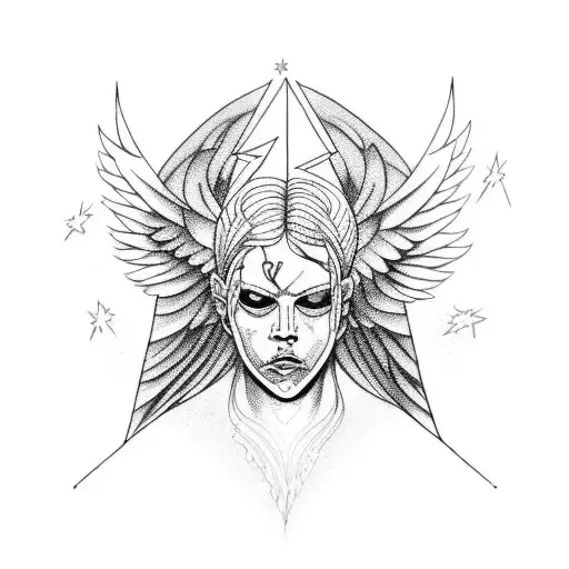 Angel Consumed By Lightning Rushing Through Your Body