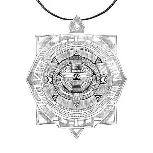 Necklace Aztec Geometric