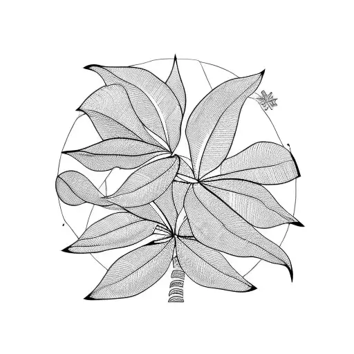 Pachira Aquatica Plant In A Pot