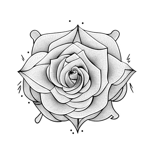 Rose Vine With Sun Above It