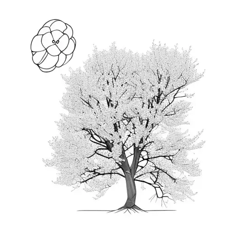 Crabapple Tree In Bloom