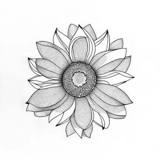 Daisy Flower From Above