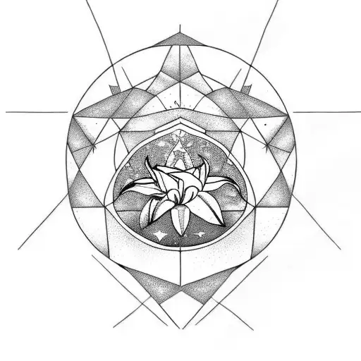 Moon Wrapped In Lillies