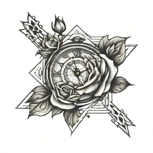 Clock And Rose