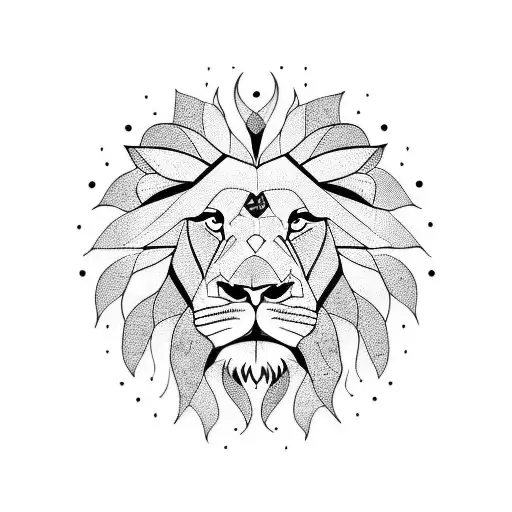 Lion Whit Mandala