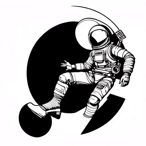 Astronaut Exploring Space