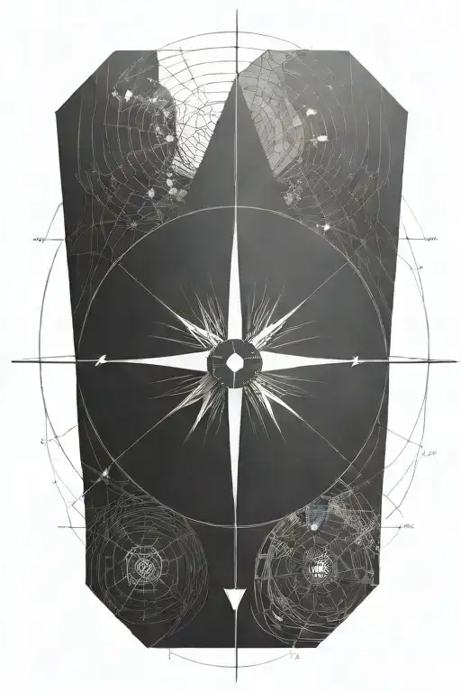 Fibonacci Sequence With Compass Design