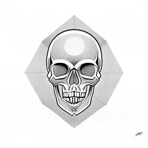 Skull With A Basketball In Its Mouth