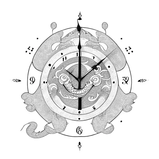 Dragon Around A Clock