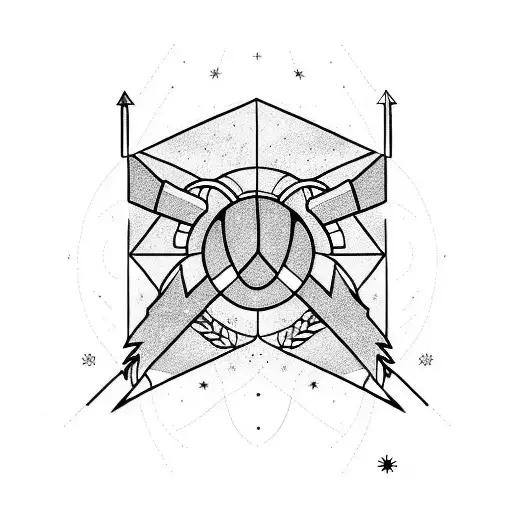 Sagittarius And North Arrow