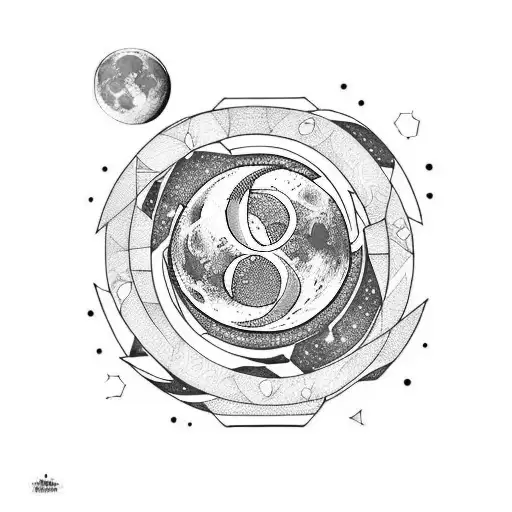 Moon With The Letter A