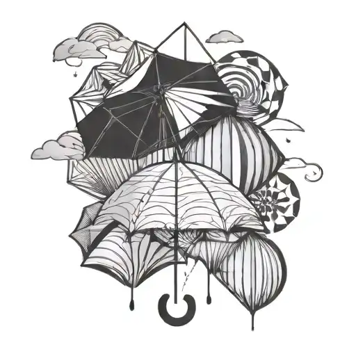 Umbrella And Rainbow