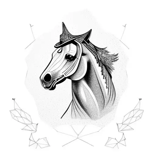 Horse With Fancy Hat