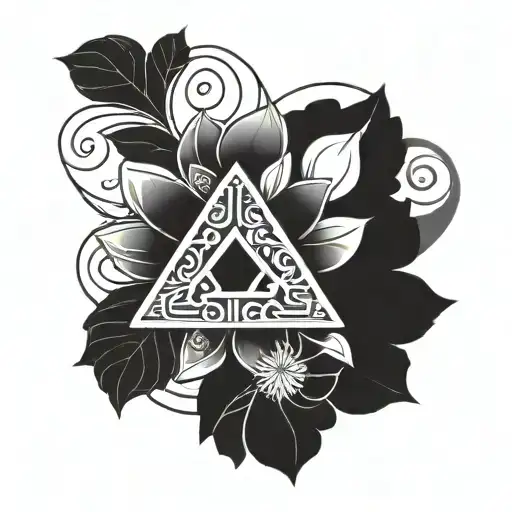 Female Symbol With Floral