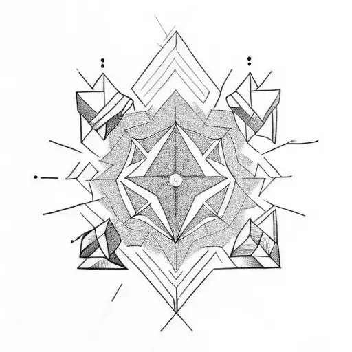 Light Arrow With Diamonds