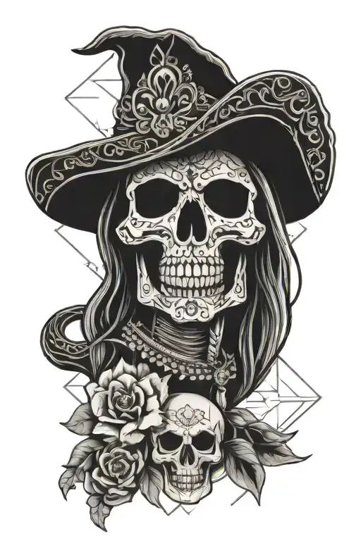 Mexico Skull Santa Muerte