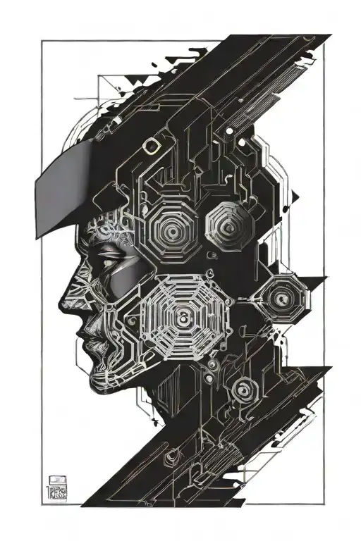 Sound Engineer Humanoid Psychedelic