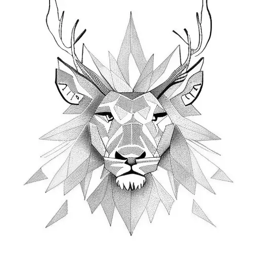 Deer And Lion