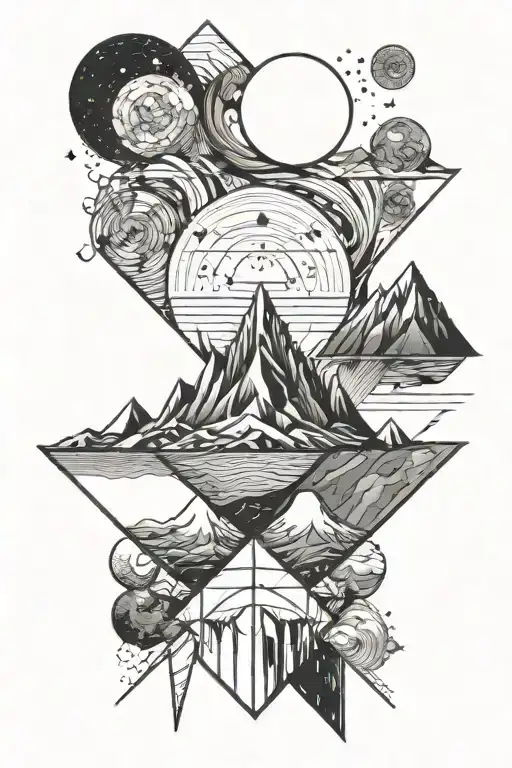 2 Walkyrie Montains Moon Surrounded