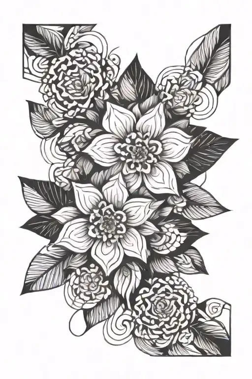 Floral Geometric Design