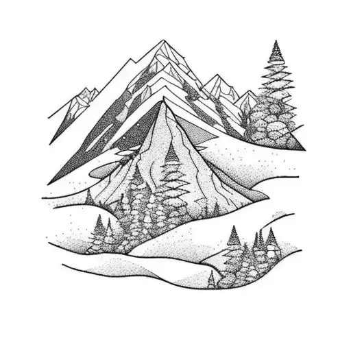 A Hiker Standing On A Cliff Edge Overlooking A Breathtaking Floral Valley