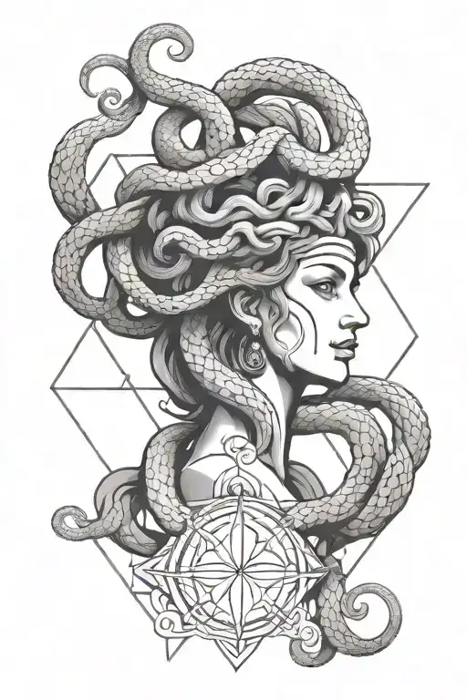 Elegant Realistic Medusa