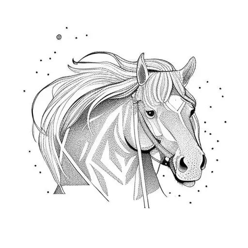 Horse Riders On The Car