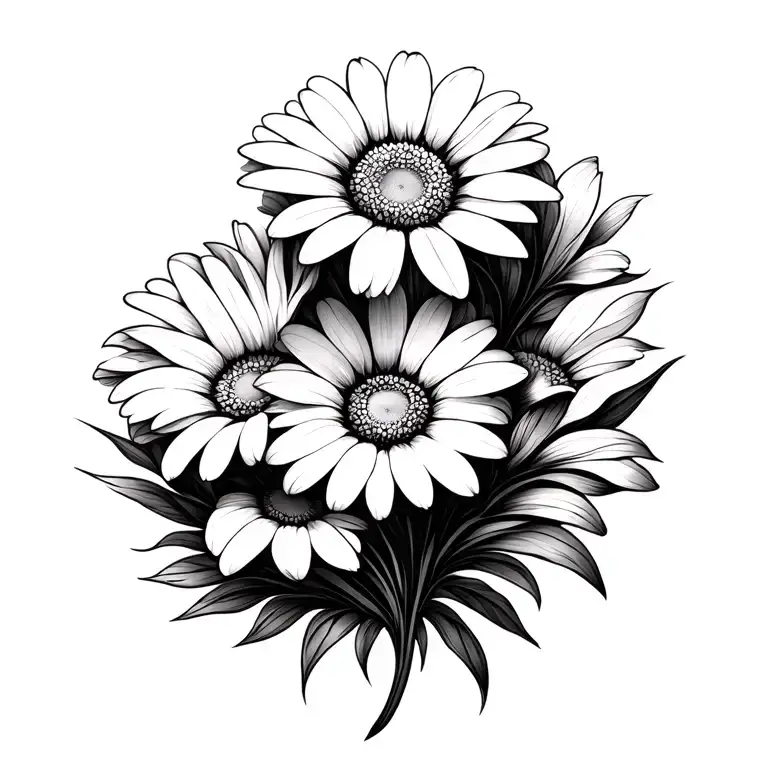 Daisies Flowers Intertwined