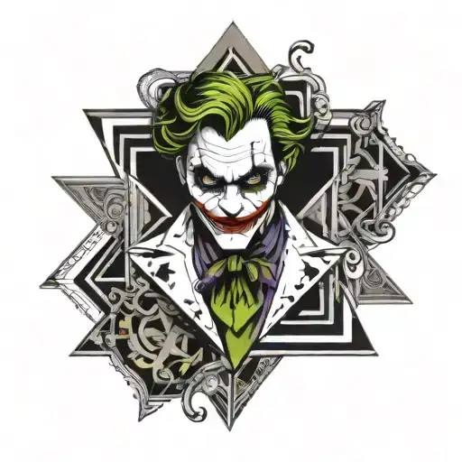 Joker Card With Nunber 6