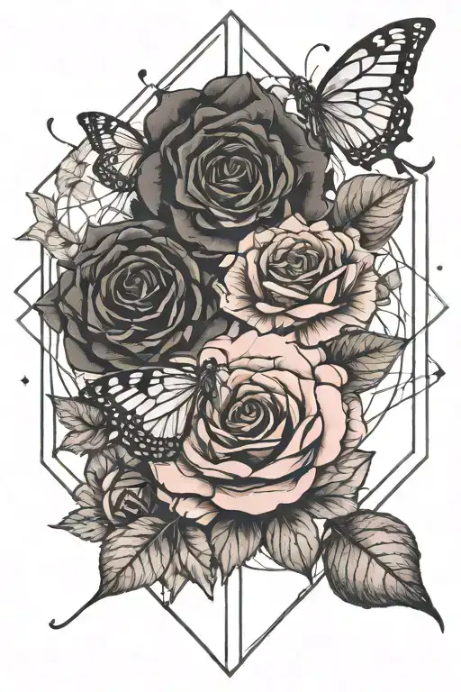 Rose Butterfly Moon Phases