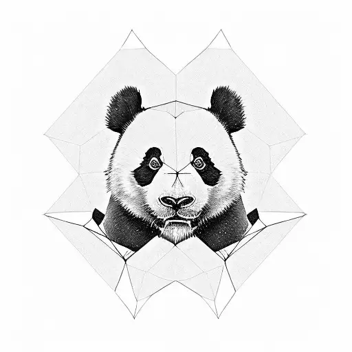 Panda Half Geometric Half Natural