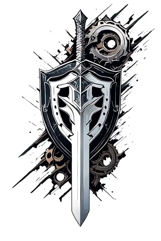 Gears Of War Sword Shield