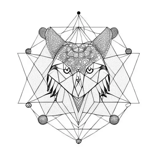 Philosopher Sacred Geometry Crow Cat