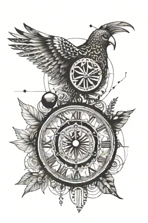 Clocks Side By Side And Lady Bug And Polish Eagle