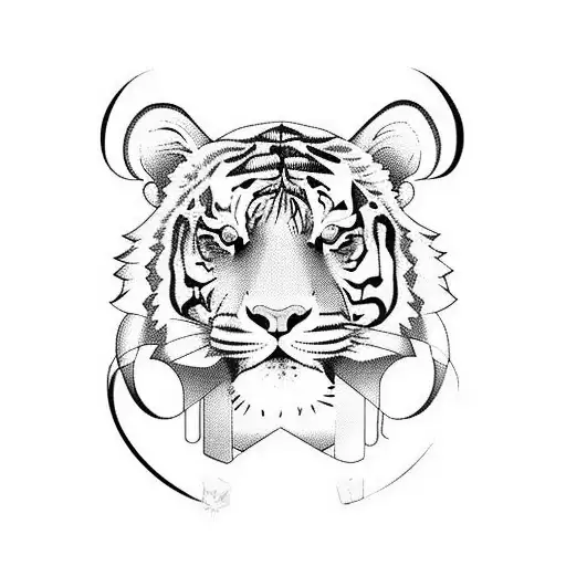 Tiger And Oakland A's Logo
