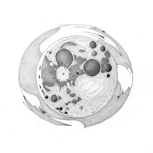 Black And White Moon Phases