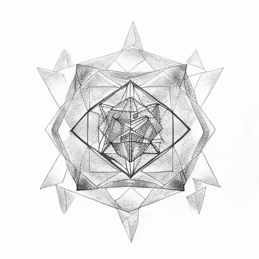 Pair Tattoo Crane Origami Geometry Watercolor