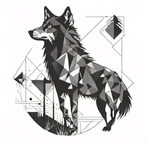Grey Wolf Silhouette