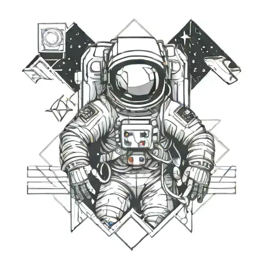 Astronaut Play Video Game