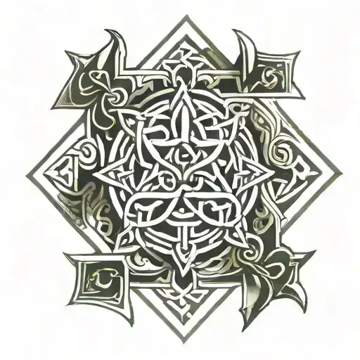Tir Force From Zelda In A Celtic Knot