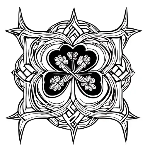 Shamrock Celtic Background