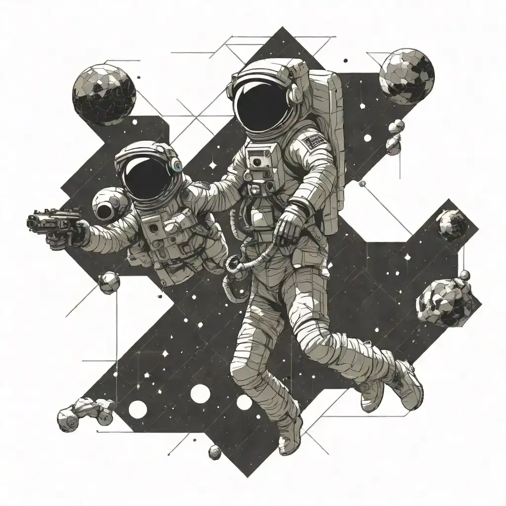 Space With Astronaut Sui