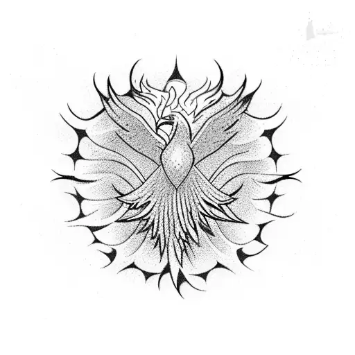 A Phoenix Rising From A Pile Of Cryptocurrencies