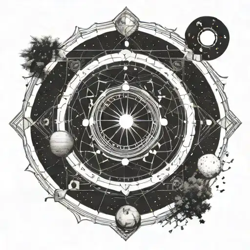 Geometric Solar System Around A Tree