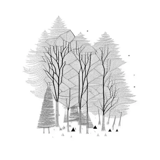 Forest With A Person