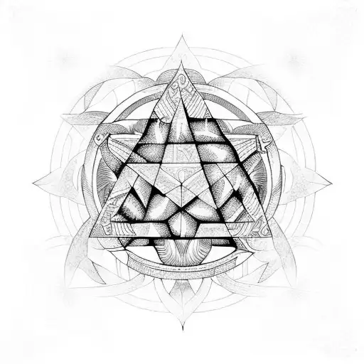 Sacred Symbols Of Anciant Dark Magic Pentagram