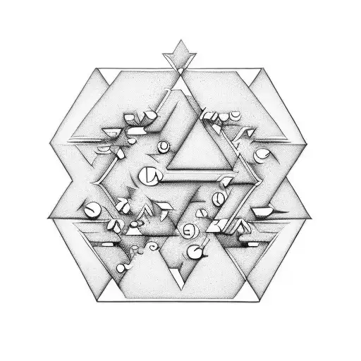 Lettres Faj In 3D And Black Ligne