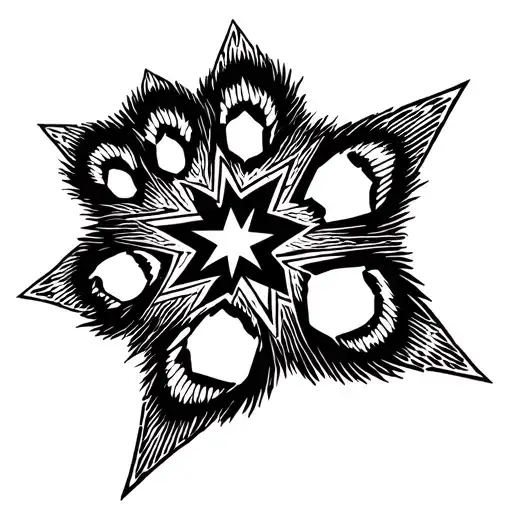 Bear Paw And Shooting Star