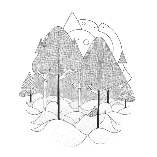 Forest Meeting The Ocean