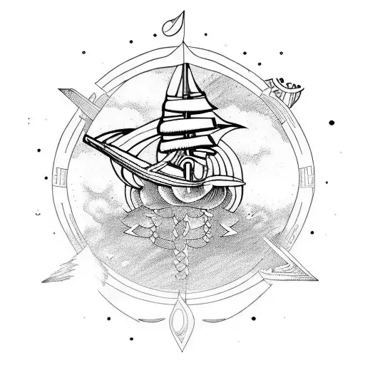 Vikings Sailing In Space